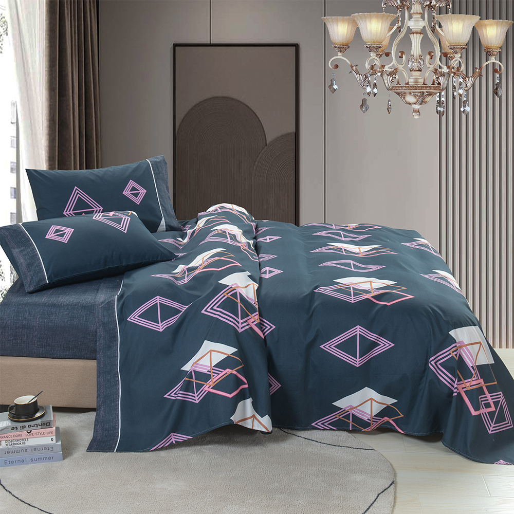 99.99 ٪ من البوليستر تيل تشتت طباعة 4 أجزاء من أوراق السرير